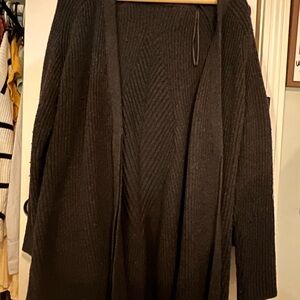 Cozy Black Knit Cardigan